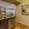 a kitchen with granite countertops