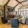 a living room with a fireplace