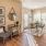a living room with a wood floor